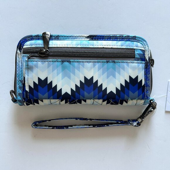 Lug Guild Collection Whirly RFID Wallet - Bargello Mountains Blue - Picture 6 of 7